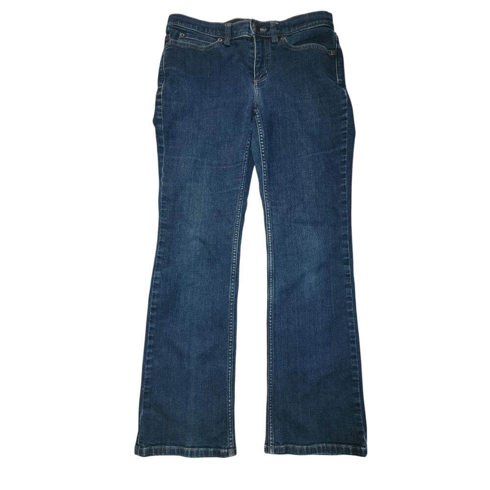 Duluth Daily Denim Dark Wash Blue Bootcut Jeans Size 6 - Picture 4 of 9